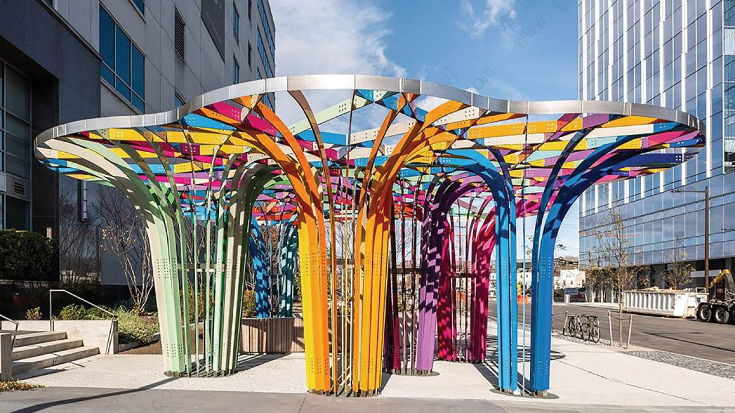 拱门凉亭雕塑灯  工厂